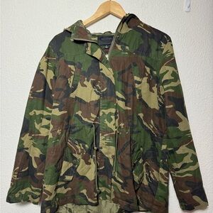 Miss London Women's Green Camouflage Utility Jacket